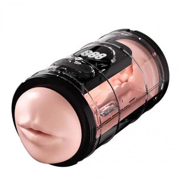 MizzZee - Dual-Channel Masturbator (Chargeable - White)
